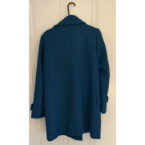 NWT Ann Taylor Wool Blend Refined Peacoat Lagoon Blue Sz Small S Peacock Teal - Picture 2 of 9